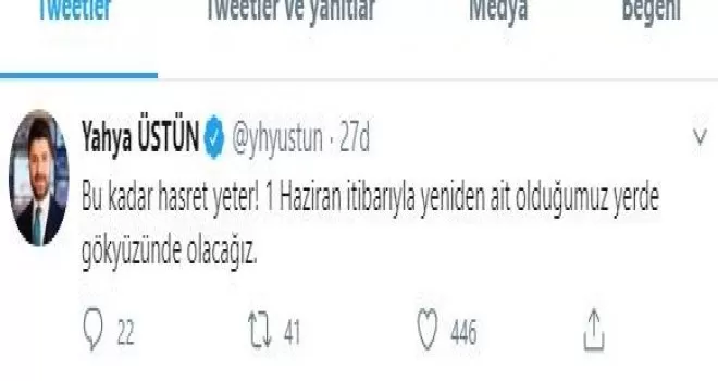 İlk uçuş Ankara
