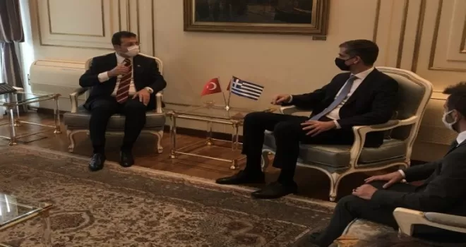 İmamoğlu, Atina Belediye Başkanı Bakoyannis’i İstanbul’da misafir etti
