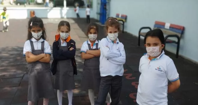 İnci Kolejinde ilkokullar yüz yüze eğitime başladı
