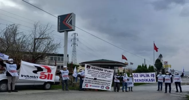 İplik işçileri ile işveren arasında sendika gerginliği
