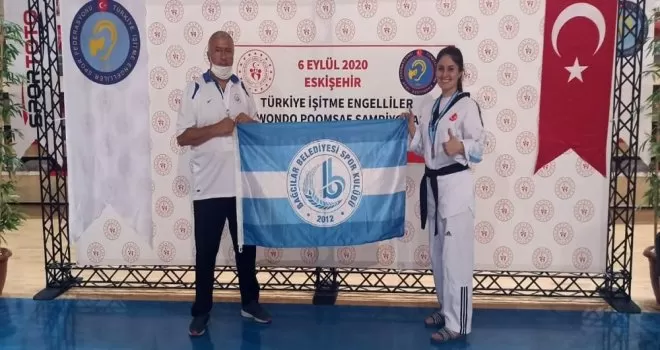 İşitme engelli sporcu Yıldız, Türkiye üçüncüsü oldu
