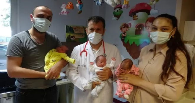 İşsiz babaya üçüz bebek sürprizi
