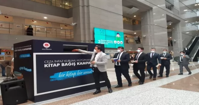 İstanbul Adalet Sarayı’nda ‘Kitap Bağış Kumbarası’ kuruldu

