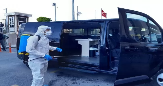 İstanbul Adalet Sarayı’ndaki korona virüs önlemleri görüntülendi

