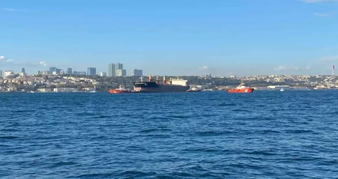 İstanbul Boğaz’ında gemi arızası
