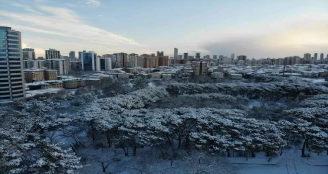 İstanbul’da Aybar kar fırtınasından geriye kalanlar havadan görüntülendi
