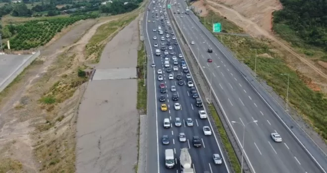 İstanbul’da bayram öncesi trafik yoğunluğu
