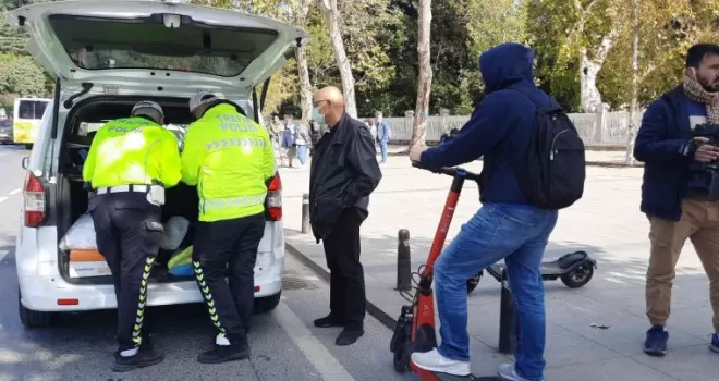 İstanbul’da elektrikli scooter denetimi
