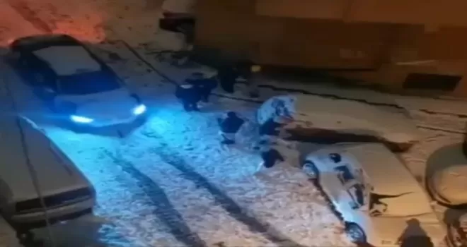 İstanbul’da kar kazaları kamerada

