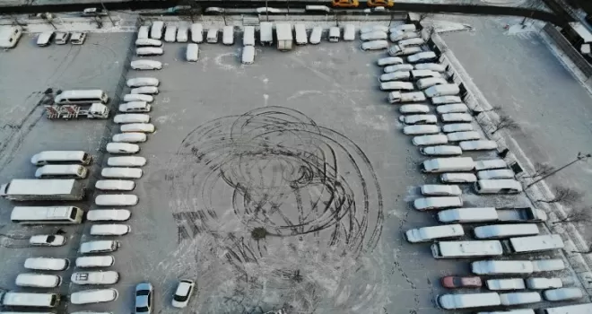 İstanbul’da kar manzarası havadan görüntülendi
