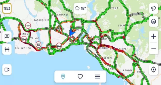 İstanbul’da kısıtlama sonrası trafik yoğunluğu
