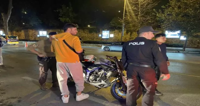 İstanbul’da motosiklet sürücülerine yönelik asayiş uygulaması
