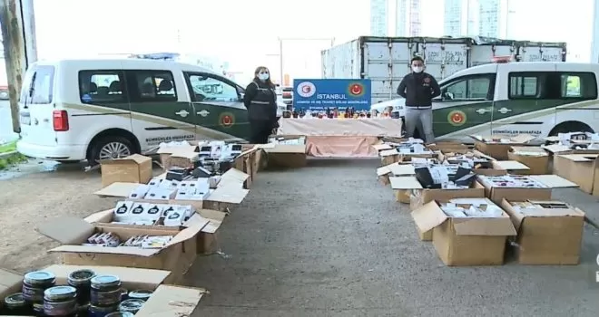 İstanbul’da sahte parfüm ve nargile tütünü operasyonu
