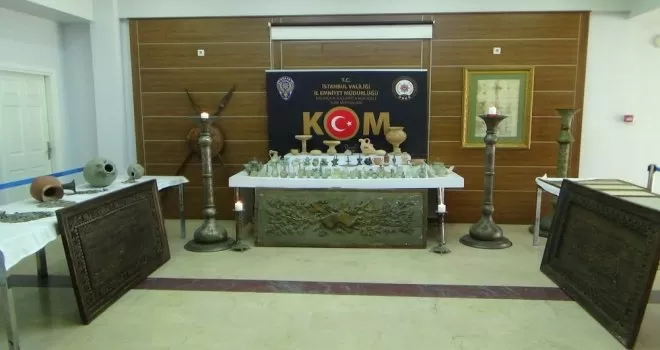 İstanbul’da tarihi eser operasyonları: 3 bin 718 parça eser ele geçirildi
