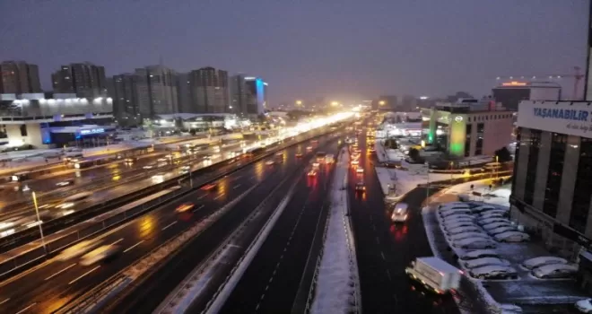 İstanbul’da trafik böyle görüntülendi
