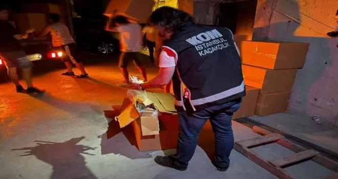 İstanbul’da tütün kaçakçılarına büyük operasyon: 9 gözaltı
