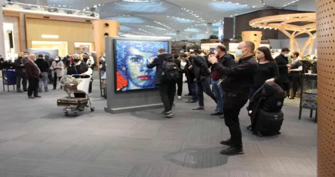 İstanbul Havalimanı’nda toplanan atıklar sanata dönüştü

