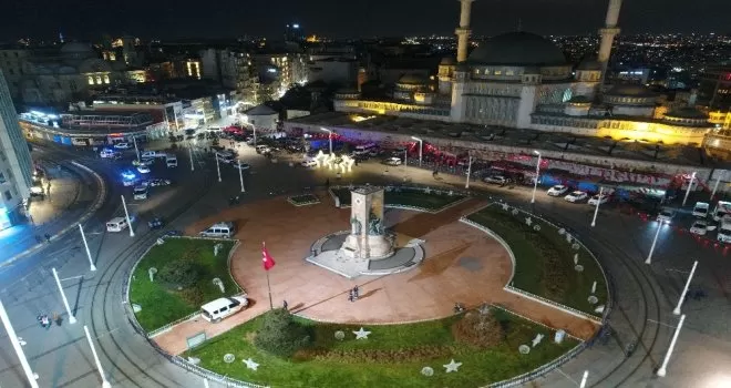 İstanbul yeni yıla sessiz girdi
