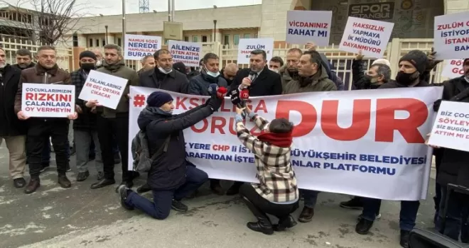 İşten çıkarılan İBB çalışanları eylem yaptı
