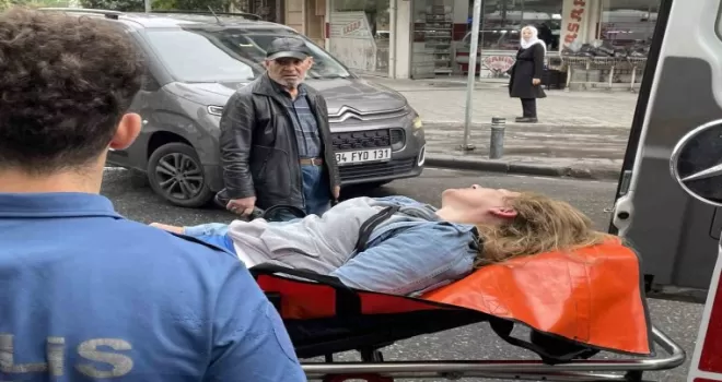 İşyerinin yandığını gören kadın sinir krizi geçirdi
