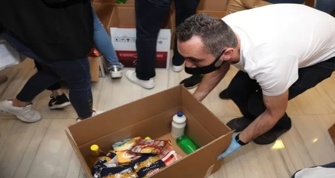 İyiliğe Uçanlar Platformu’ndan 620 aileye Ramazan desteği
