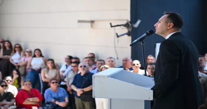 İzmir Bornova Belediyesi çalışanları bayramlaştı