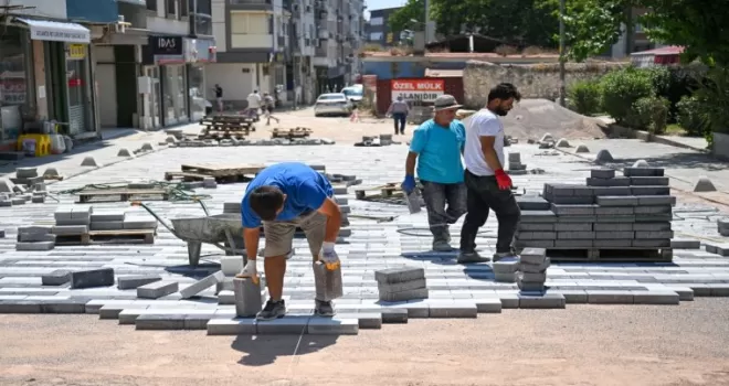İzmir Bornova’da Tarihi Çarşı’da estetik dönüşüm başladı
