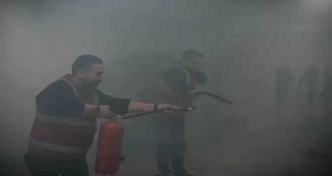 İzmir’de afetlere karşı tam hazırlık... Tatbikat gerçeği aratmadı