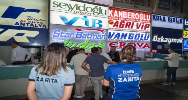 İzmir Otogarı’nda işgale haciz