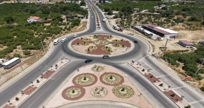 İzmir Seferihisar’ın iki büyük kavşağı yenilendi 