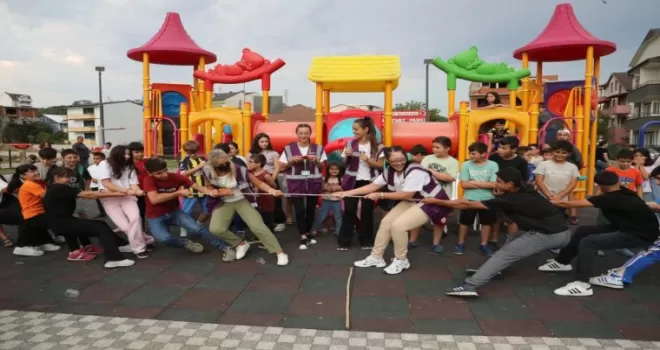 İzmit Alikahyalı çocuklar ’geleneksel’ eğlendi