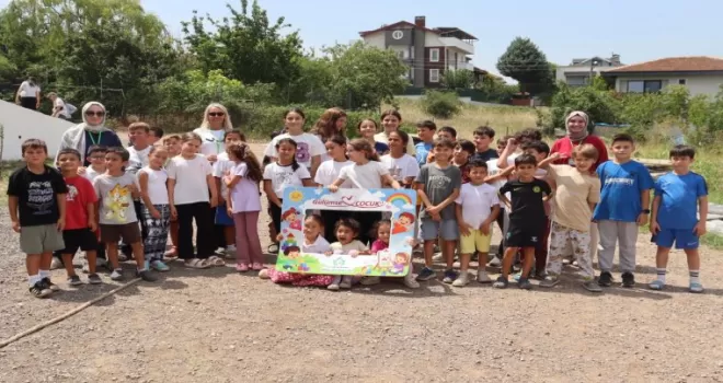 İzmit Kabaoğlu’nda çocuklar doyasıya eğlendi