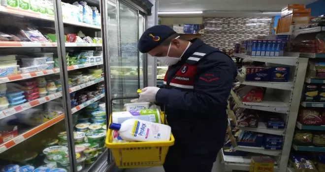 Jandarma 65 yaş üstü yaşlıların ihtiyaçlarını karşıladı
