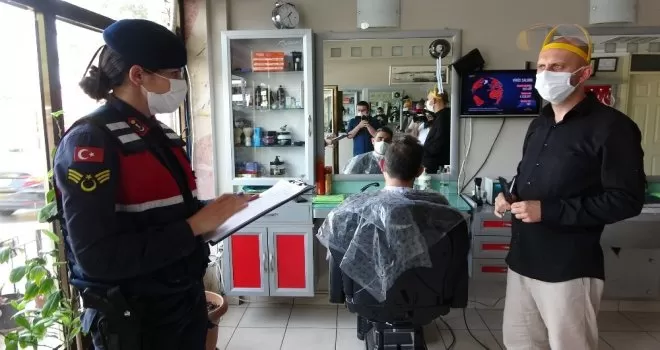 Jandarma’dan kuaförlere ’hijyen’ denetimi

