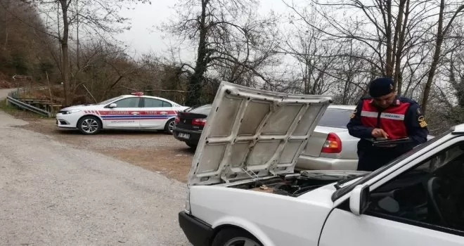 Jandarma’dan sahte araç denetimi
