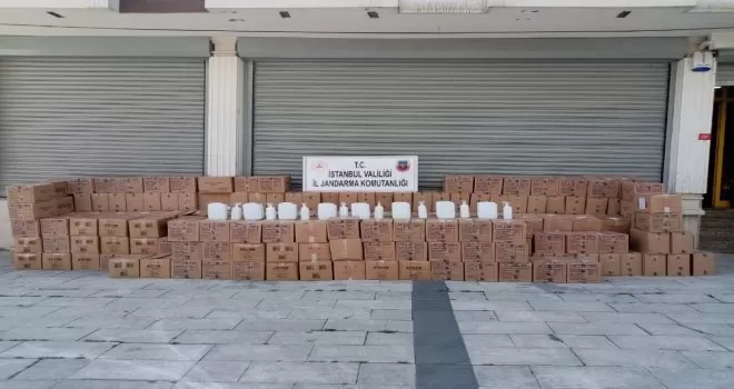 Jandarma’dan sahte dezenfektan operasyonu
