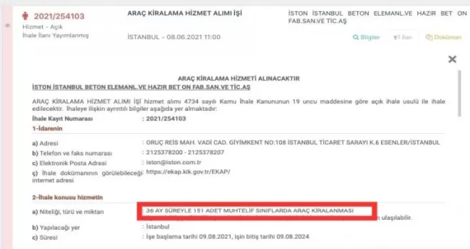 Kabaktepe’den İBB’ye lüks araç tepkisi