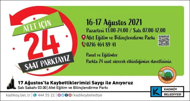 Kadıköy, Marmara Depremi’ni 24 saat sürecek bir programla anıyor
