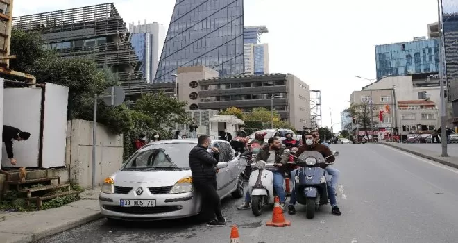 Kağıthane’de intihar girişiminde hareketli dakikalar kamerada
