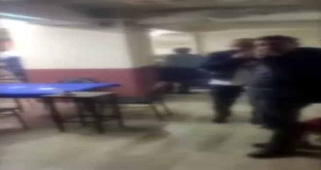 Kağıthane’de kıraathaneye baskın kamerada
