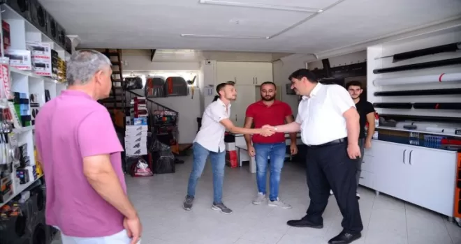 Kahramankazan Belediye Başkanı Oğuz’dan esnaflara ziyaret
