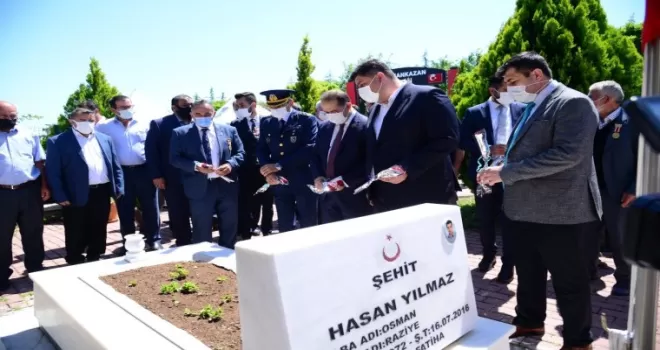 Kahramankazan’da şehitler dualarla anıldı

