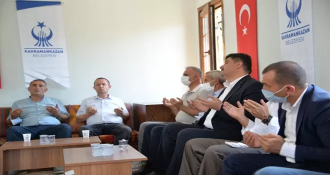 Kahramankazanlı şehitler mezarları başında dualarla anıldı
