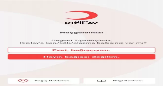 Kan bağışında tek uygulama

