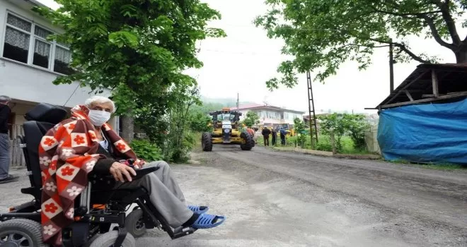 Kanser hastasının yol sorunu çözüldü
