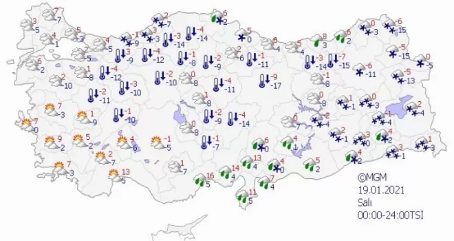 Kar yağışı bugün İstanbul’u terk ediyor
