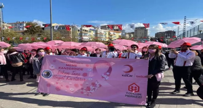 Kartal Belediyesi’nden meme kanseri farkındalık yürüyüşü
