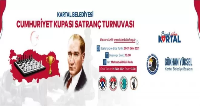 Kartal’da Cumhuriyet Kupası Satranç Turnuvası heyecanı başlıyor
