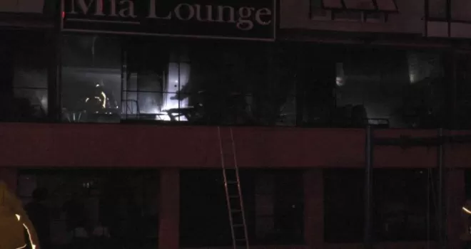Kartal’da iki katlı kafede korkutan yangın
