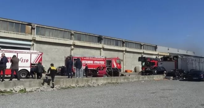 Kartal’da korkutan atölye yangını
